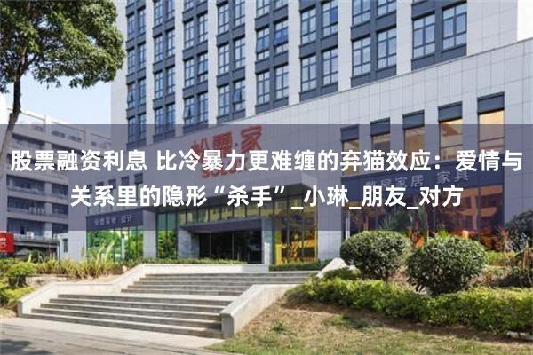 股票融资利息 比冷暴力更难缠的弃猫效应：爱情与关系里的隐形“杀手”_小琳_朋友_对方
