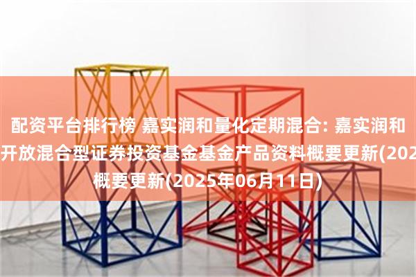 配资平台排行榜 嘉实润和量化定期混合: 嘉实润和量化6个月定期开放混合型证券投资基金基金产品资料概要更新(2025年06月11日)