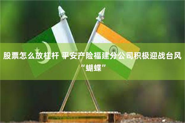 股票怎么放杠杆 平安产险福建分公司积极迎战台风“蝴蝶”