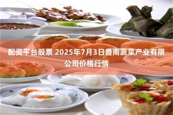 配资平台股票 2025年7月3日鲁南蔬菜产业有限公司价格行情
